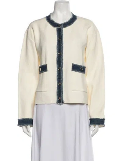 Pre-owned Sandro Jacket In White