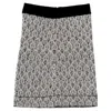Sandro Jazz Metallic Jacquard Knit Mini Skirt In Black Wool