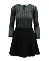 Sandro Jeanette Lace Dress In Black Polyester In Black