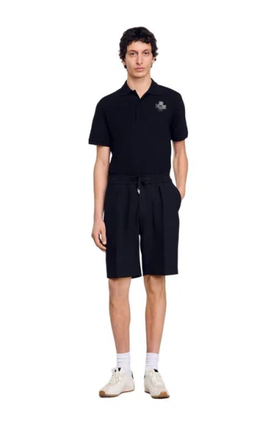 SANDRO SANDRO JERSEY BERMUDA SHORTS