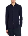 Sandro Jersey Shirt In Navy Blue