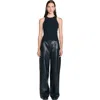 Sandro Jersey Tank With Rhinestones In Black