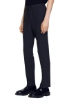 Sandro Jersey Trousers In Dark Grey