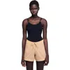 Sandro Jewellery Detail Knit Leotard In Black