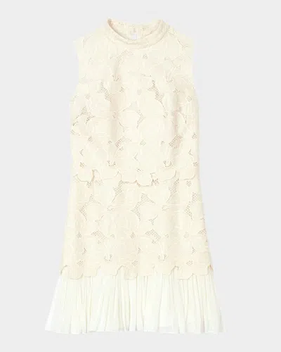 Sandro Johanna Floral Embroidered Mini Dress