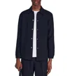 Sandro Long Sleeved Jersey Shirt In Navy Blue