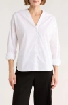 Sandro Jordan Long Sleeve Button-up Shirt In White
