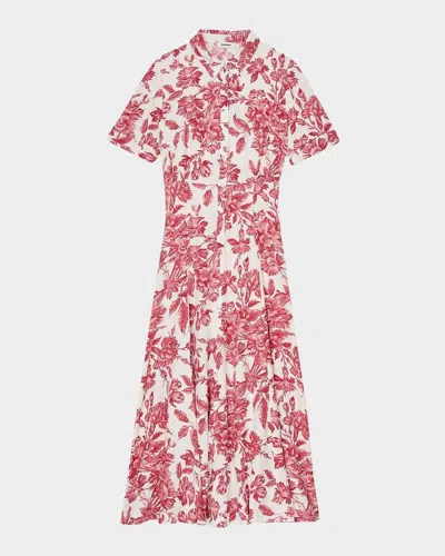 SANDRO JOSEPHINA MIDI SHIRTDRESS