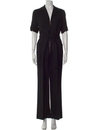 Pre-owned Sandro Jumpsuit In Black