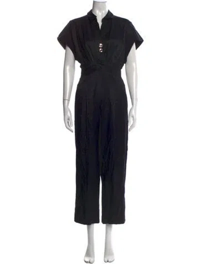 Pre-owned Sandro Jumpsuit In Black