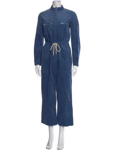 Pre-owned Sandro Jumpsuit In Blue