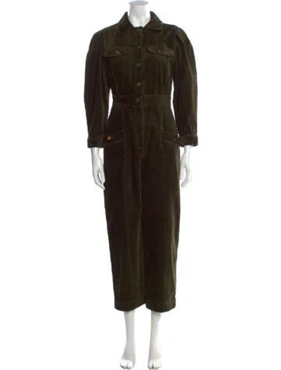 Pre-owned Sandro Jumpsuit In Green