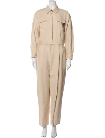 Pre-owned Sandro Jumpsuit In Neutral
