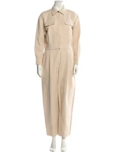 Pre-owned Sandro Jumpsuit In Neutral