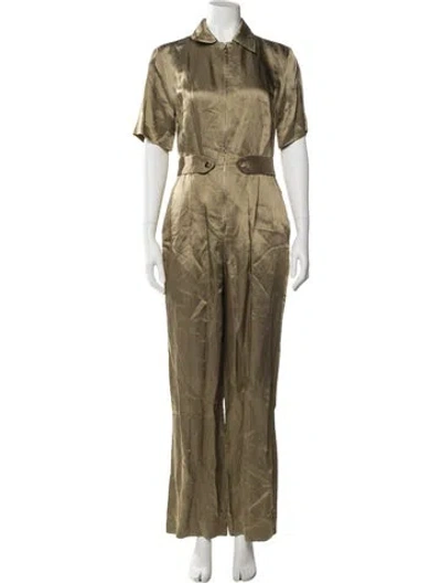 Pre-owned Sandro Jumpsuit In Neutral