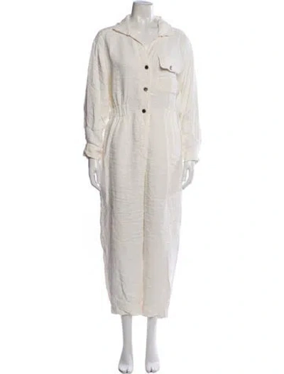 Pre-owned Sandro Jumpsuit In Neutrals