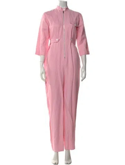 Pre-owned Sandro Jumpsuit In Pink