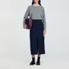 Sandro Jupe Longue Cargo In Blue