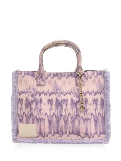 Pre-owned Sandro Kasba Tie-dye Tote Bag In Purple