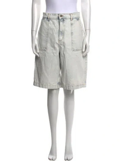 Pre-owned Sandro Knee-length Shorts In Blue