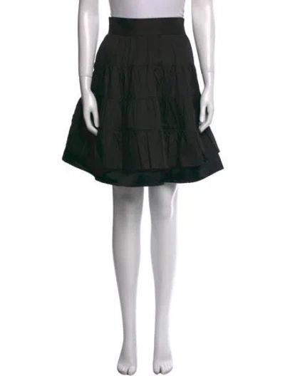 Pre-owned Sandro Knee-length Skirt In Black