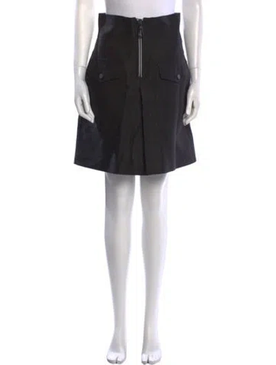 Pre-owned Sandro Knee-length Skirt In Black