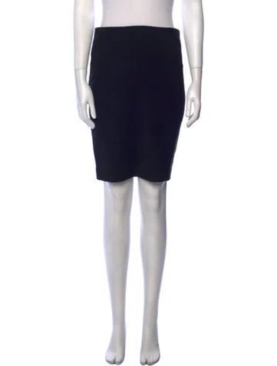 Pre-owned Sandro Knee-length Skirt In Black