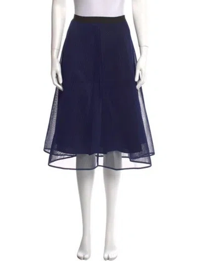 Pre-owned Sandro Knee-length Skirt In Blue
