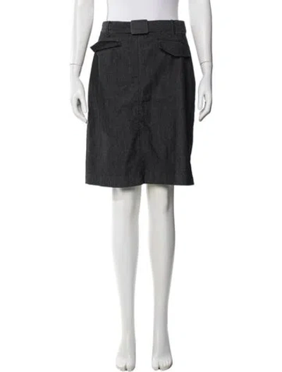Pre-owned Sandro Knee-length Skirt In Blue