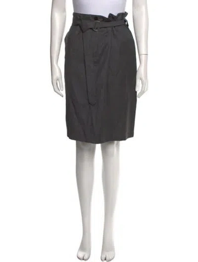 Pre-owned Sandro Knee-length Skirt In Gray