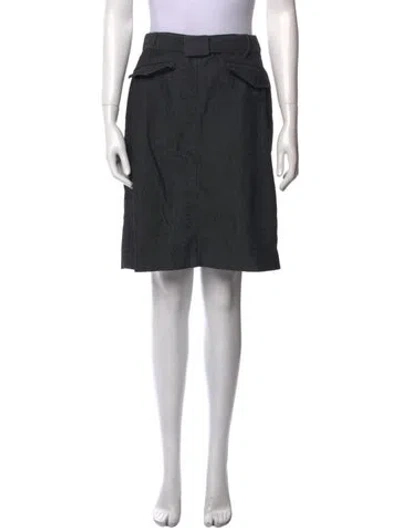 Pre-owned Sandro Knee-length Skirt In Gray