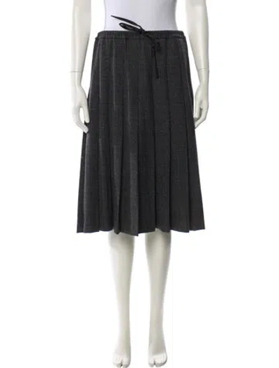 Pre-owned Sandro Knee-length Skirt In Gray