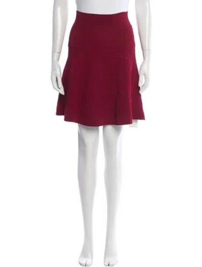 Pre-owned Sandro Knee-length Skirt In Red