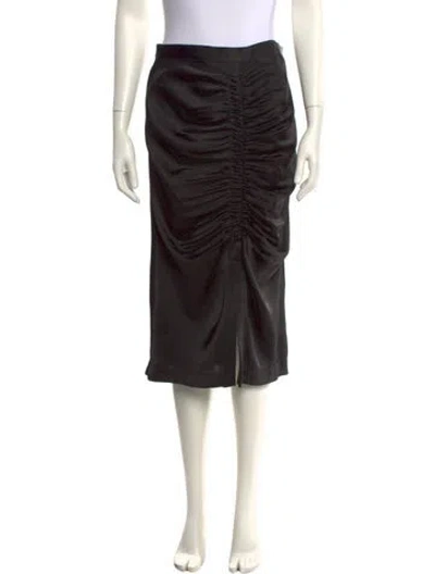 Pre-owned Sandro Knee-length Skirt W/ Tags In Black
