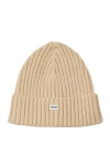 Sandro Knit Hat In Neutral