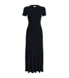 Sandro Knit Maxi Dress In Black