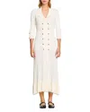 Sandro Knit Maxi Dress In Ecru