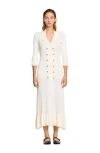 Sandro Knit Maxi Dress In Ecru