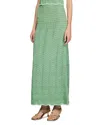 Sandro Knitted Maxi Skirt In Mint