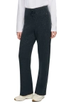 Sandro Knit Rhinestone-covered Trousers In Blue