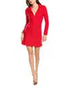 Sandro Knit Wool-blend Midi Dress In Red
