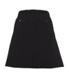 Sandro Knitted A-line Mini Skirt In Black
