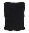 Sandro Knitted Crop Top In Black