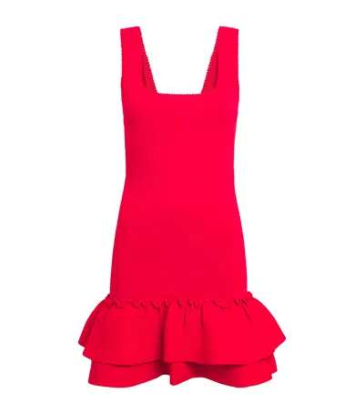 Sandro Knitted Flounce-skirt Mini Dress
