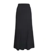 Sandro Knitted Midi Skirt In Black