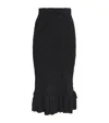 Sandro Knitted Midi Skirt In Black