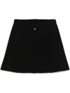 Sandro Knitted Mini Skirt In Black