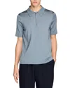 Sandro Knitted Polo Shirt With Zip Collar In Multi