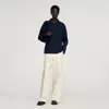 Sandro Knitted Shirt Jacket In Blue