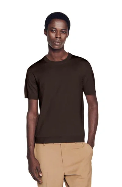 SANDRO SANDRO KNITTED T-SHIRT